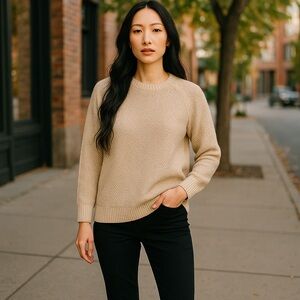 Classic Beige Women's Sweater